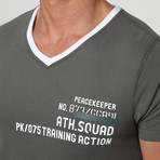 V-Neck ATH. Squad T-Shirt // Olive Green (2XL)