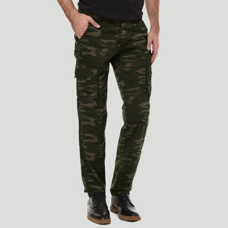 Cargo Pants // Army Green + Camo (34WX33L)