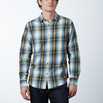 Long-Sleeve Yarn-Dyed Shirt // Yellow + Brown Check (2XL)
