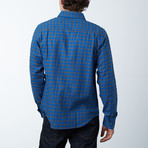 Long-Sleeve Yarn-Dyed Shirt // Blue + Gray Check (XL)