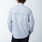 Long-Sleeve Engineered Shirt // Blue Check (L)