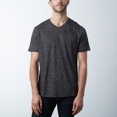 Textured Knit T-Shirt // Charcoal (S)