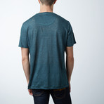 Textured Knit T-Shirt // Green (2XL)