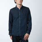 Long-Sleeve Yarn-Dyed Shirt // Indigo (2XL)