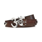 Polished Ohm Belt // Brown (40)