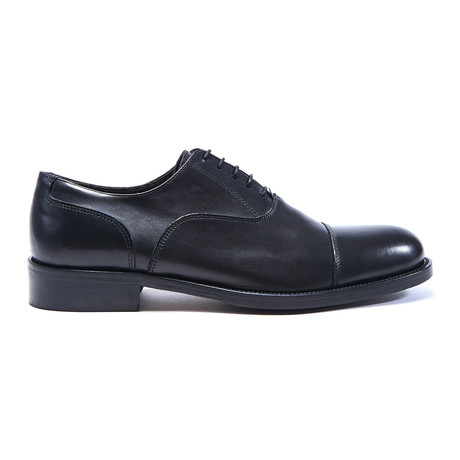 Toe Cap Oxford // Black (Euro: 40)