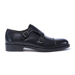 Toe Cap Monk Strap // Black (Euro: 44)