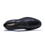 Toe Cap Oxford // Black (Euro: 44)