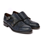 Toe Cap Monk Strap II // Navy (Euro: 44)