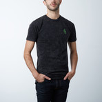 Neon Cactus Mineral Wash Tee // Black (XL)