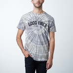 Good Vibes Manhattan Wash Tee // Gray (L)