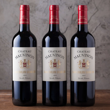 Chateau Mauvinon St Emilion Grand Cru 2014 Pack of 3