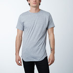 Ultra Soft Sueded Long Scallop Tees // Heather Grey (M)