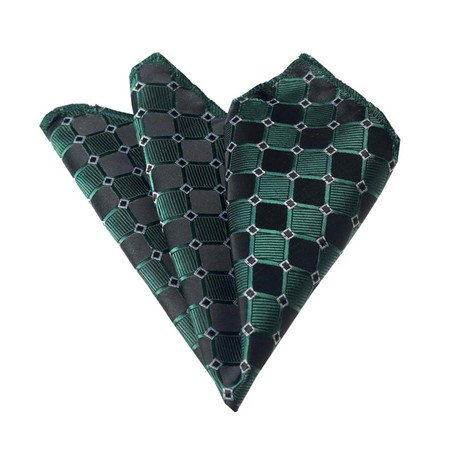 Silk Handkerchief + Gift Box // Green + Black