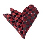 Silk Handkerchief + Gift Box // Black + Red