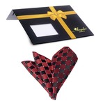 Silk Handkerchief + Gift Box // Black + Red