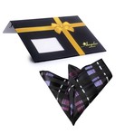 Silk Handkerchief + Gift Box // Violet + Purple Checkered