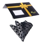 Silk Handkerchief + Gift Box // Silver + Black