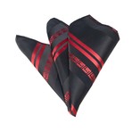 Silk Handkerchief + Gift Box // Red + Black Greek