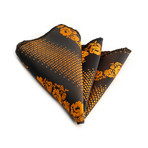 Silk Handkerchief + Gift Box // Orange + Black