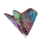 Silk Handkerchief + Gift Box // Parrot Paisley