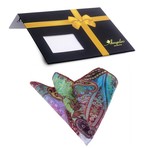 Silk Handkerchief + Gift Box // Parrot Paisley