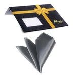 Silk Handkerchief + Gift Box // Silver Stripe