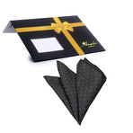 Silk Handkerchief + Gift Box // Black + White