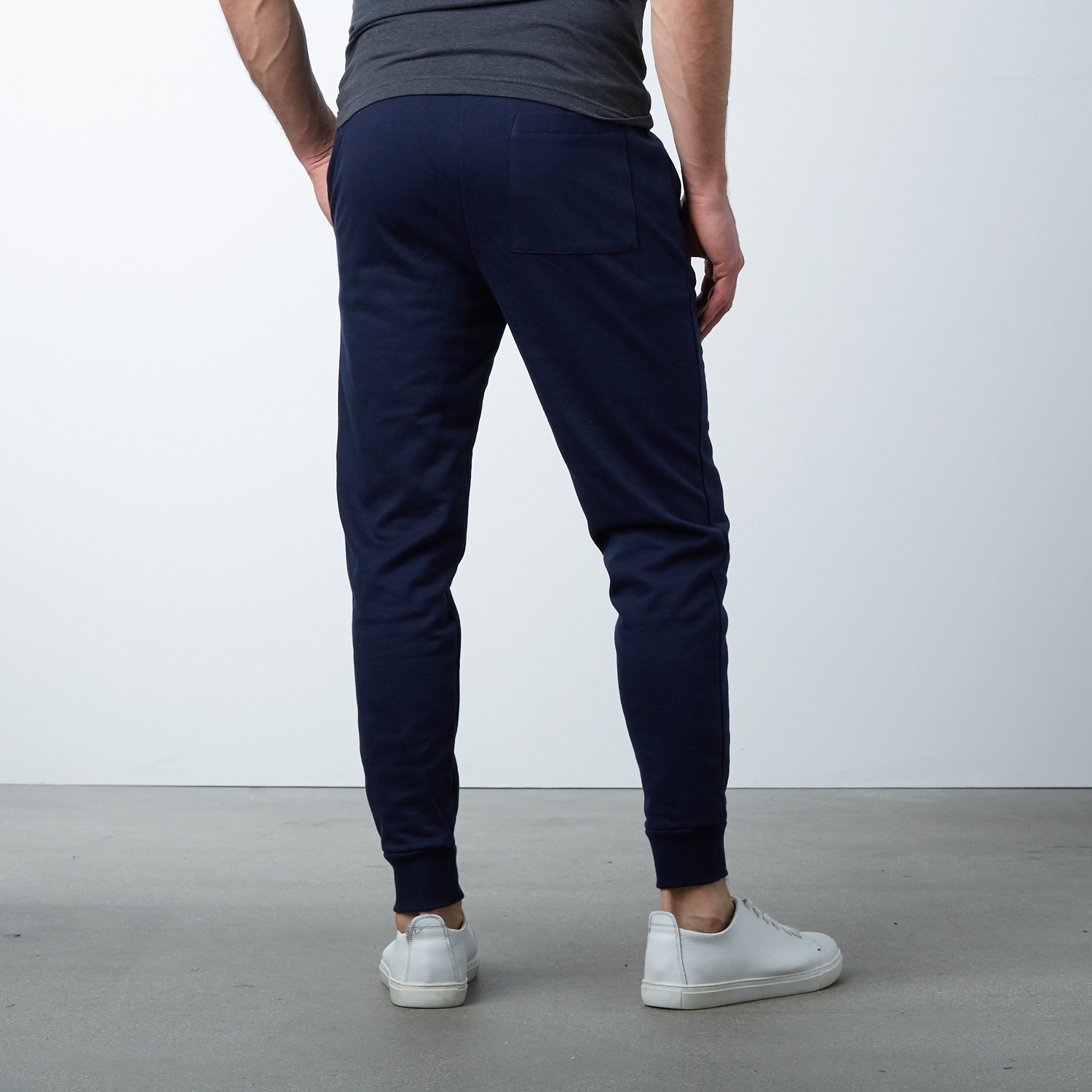 Slim-Fit French Terry Joggers // Navy (M) - Ethan Williams - Touch of ...