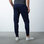 Slim-Fit French Terry Joggers // Navy (M)