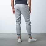 Marled Tech Fleece Jogger Sweatpants // Heather Grey (XL)
