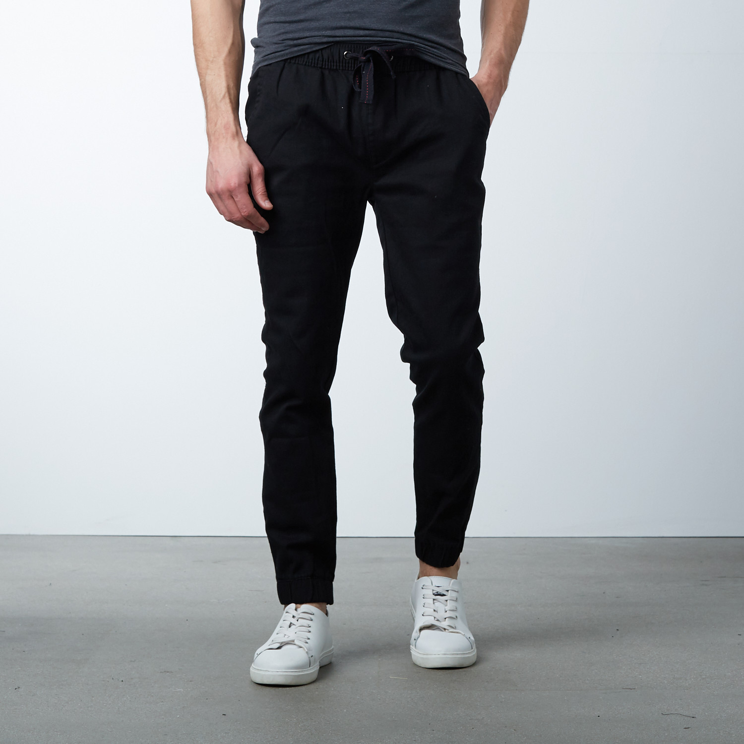 Cotton Stretch Twill Joggers // Black (S) - Ethan Williams - Touch of ...