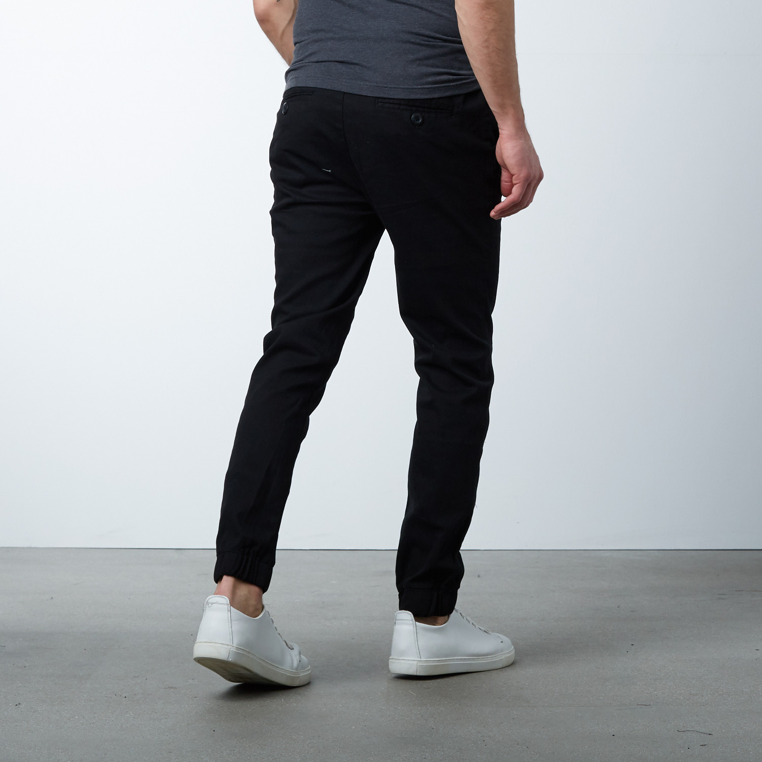 Cotton Stretch Twill Joggers // Black (S) - Ethan Williams - Touch of ...