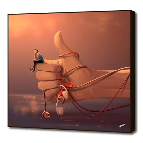 Connected To Myself (16"W x 16"H Artblock)