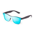 Dalston // Matte Black (Sky Blue Flat Lens)