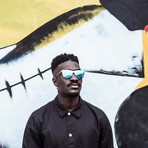 Arles // Gold Arms (Space Light Blue Lens)