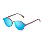 Turin // Matte Demy Brown (Sky Blue Flat Lens)