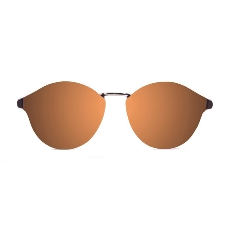 Turin // Matte Demy Brown (Sky Blue Flat Lens)