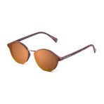Turin // Matte Demy Brown (Sky Blue Flat Lens)