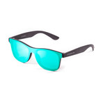 Dalston // Matte Black (Sky Blue Flat Lens)