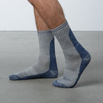 Merino Ski Socks (Blue)