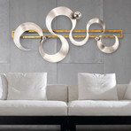 Cyclical Wall Art // Brushed Nickel