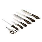 8 Piece Knife Set // Carbon Metallic Line