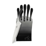 6 Piece Knife Set // Dark Blue + Silver