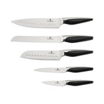 5 Piece Knife Set + Wood Stand // Phantom Line