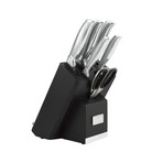 8 Piece Knife Set // Black + Silver