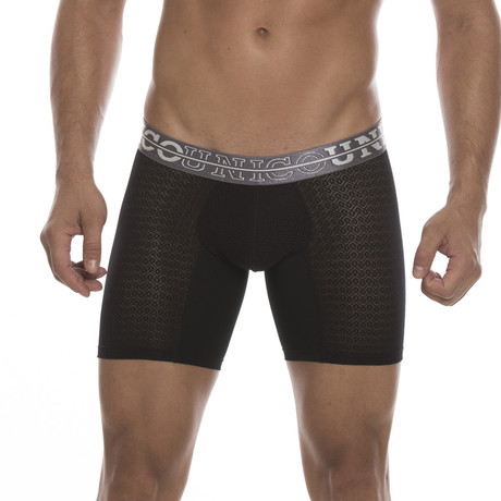 Fitted Boxer Brief Net // Black (S)