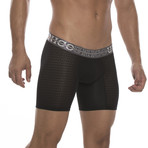 Fitted Boxer Brief Net // Black (L)