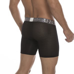 Fitted Boxer Brief Net // Black (L)