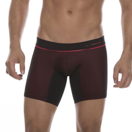 Fitted Boxer Brief Luxe // Burgundy (S)